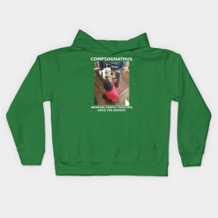 Compsognathus Togetherness Kids Hoodie